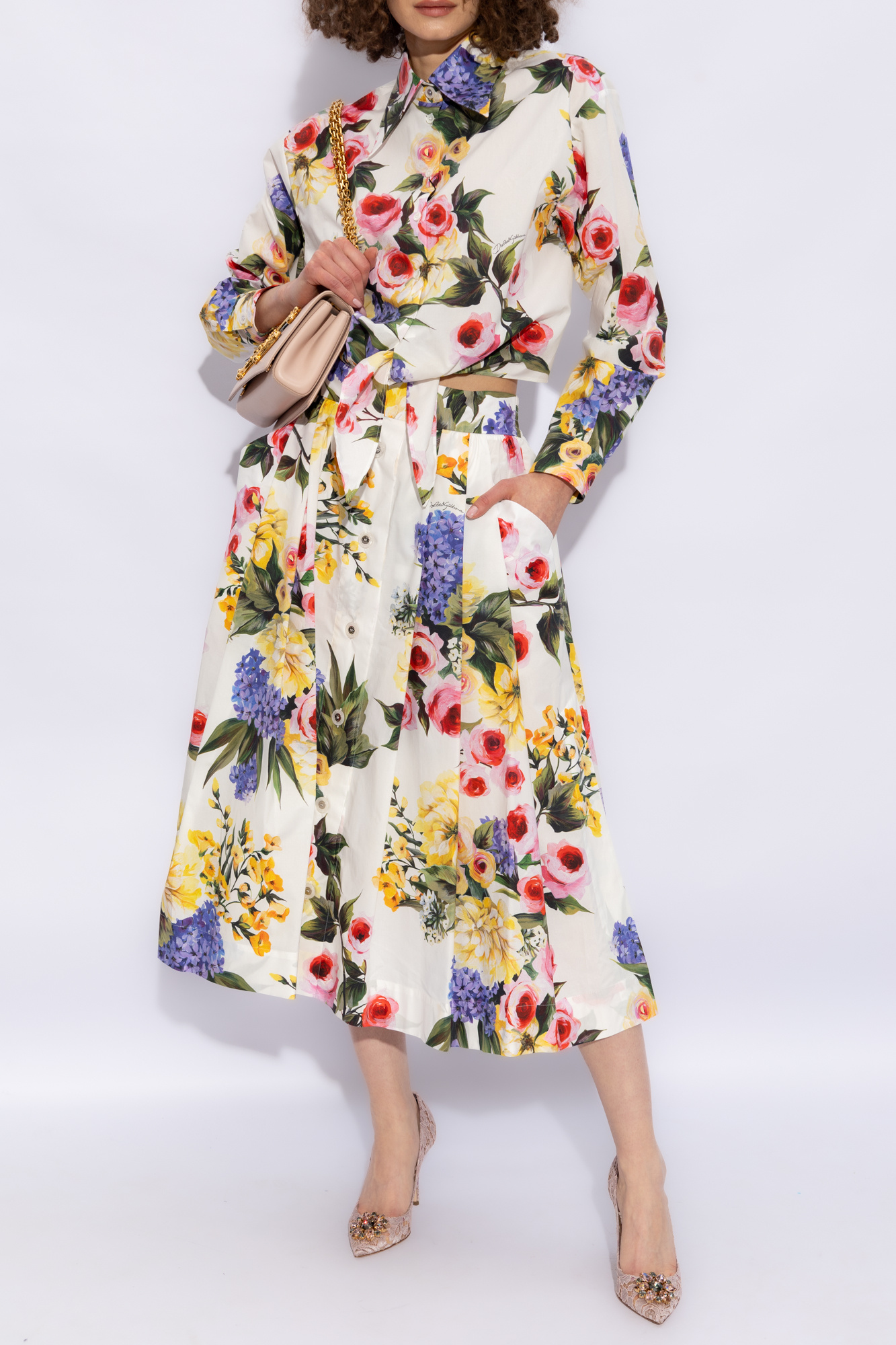 Multicolour Skirt with floral motif Dolce & Gabbana - Vitkac Canada